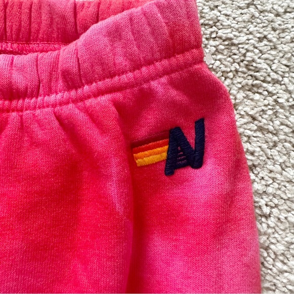 Aviator Nation Tie Dye Sweatpants Crystal Red Limited Edition Womens Sz S - Picture 2 of 6